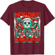 Holiday Horror Show - Slasher and Christmas Fusion T-Shirt - T-Shirt | Maroon