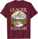 Glacier National Park T-Shirt - T-Shirt | Maroon