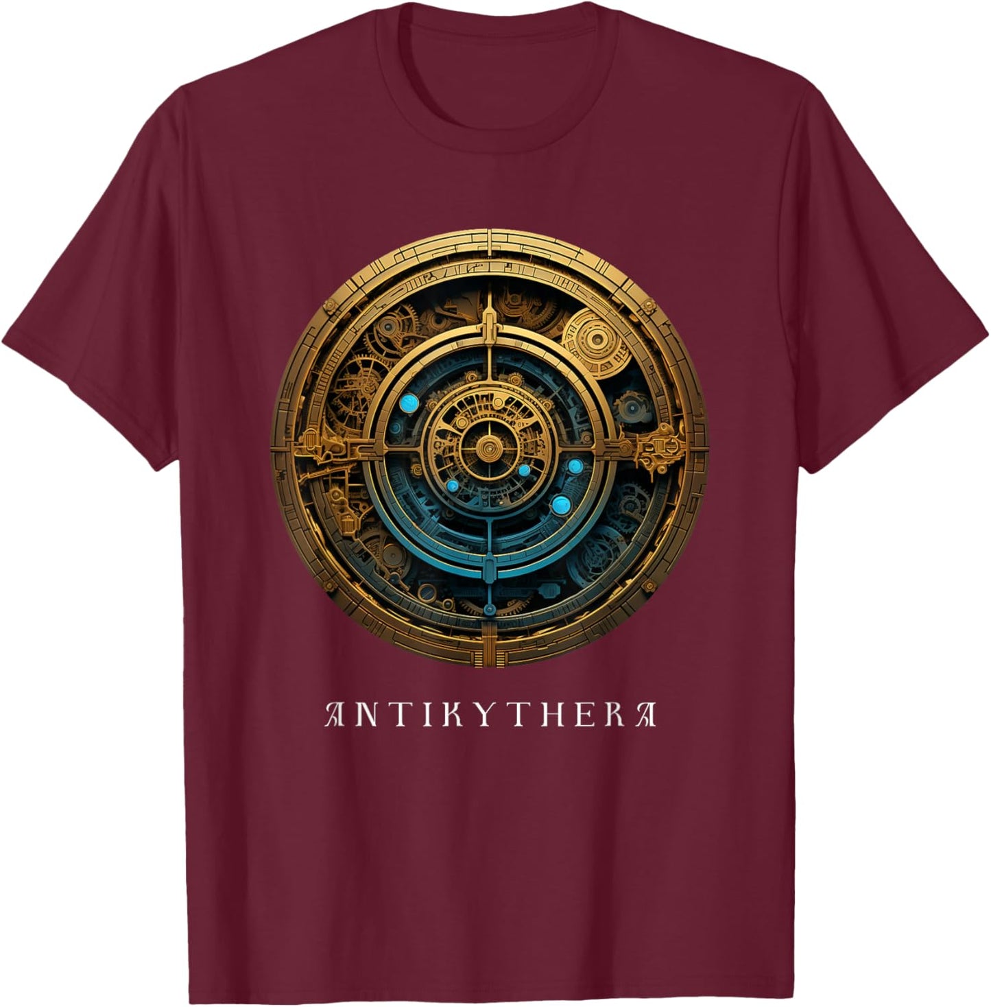 Antikythera Mechanism Greek Computer Ancient Greece T-Shirt - T-Shirt | Maroon