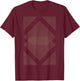 Geometric Art Abstract | Symmetrical Patterns Bohemian T-Shirt - T-Shirt | Maroon