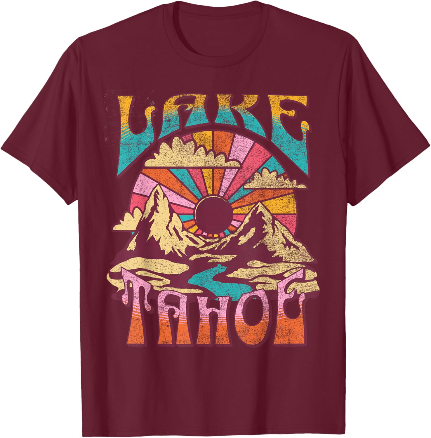 Lake Tahoe T-Shirt - T-Shirt | Maroon