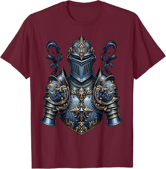 Knight Armor Costume T-Shirt - T-Shirt | Maroon