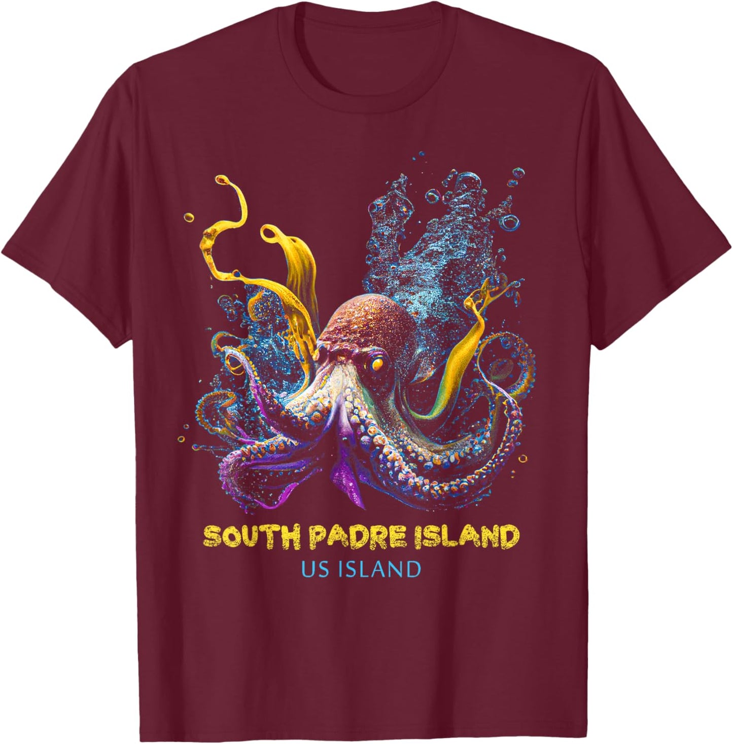 South Padre Island US Island T-Shirt - T-Shirt | Maroon