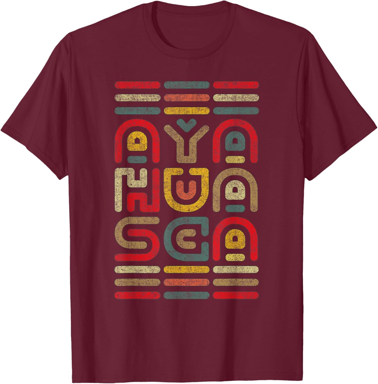 Ayahuasca Shaman - Plant Medicine of Peru, Brazil Rainforest T-Shirt - T-Shirt | Maroon
