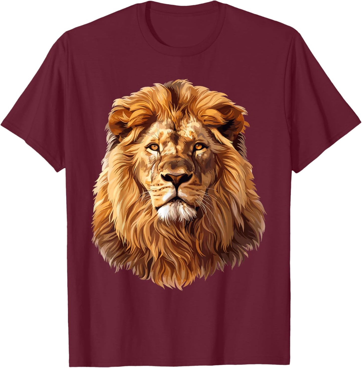 Lion T-Shirt - T-Shirt | Maroon