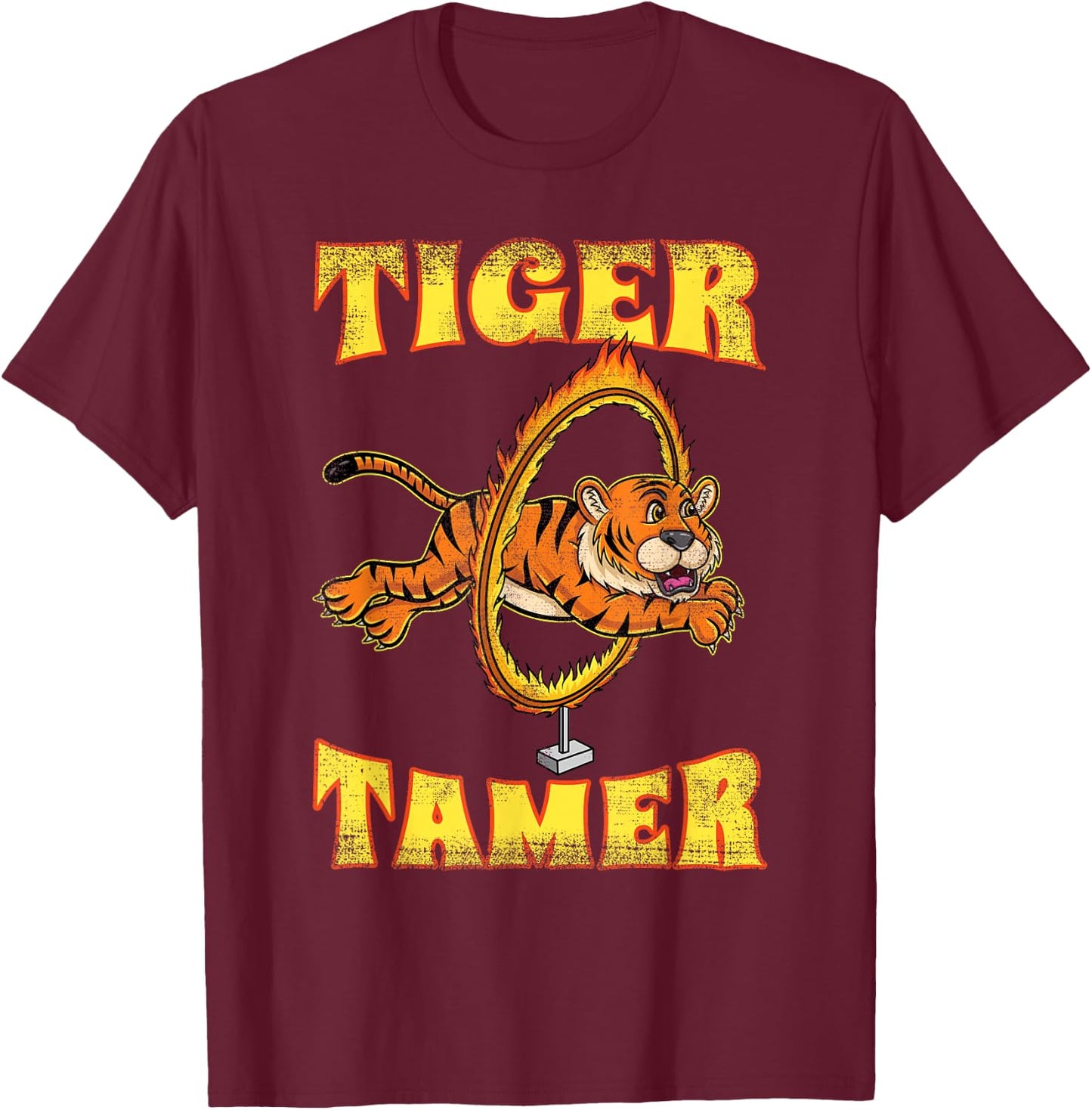 Tiger Tamer Circus T-Shirt - T-Shirt | Maroon