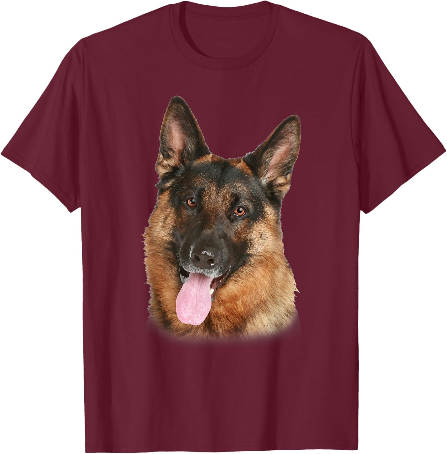 German Shepard Dog GSD Shirt T-Shirt - T-Shirt | Maroon
