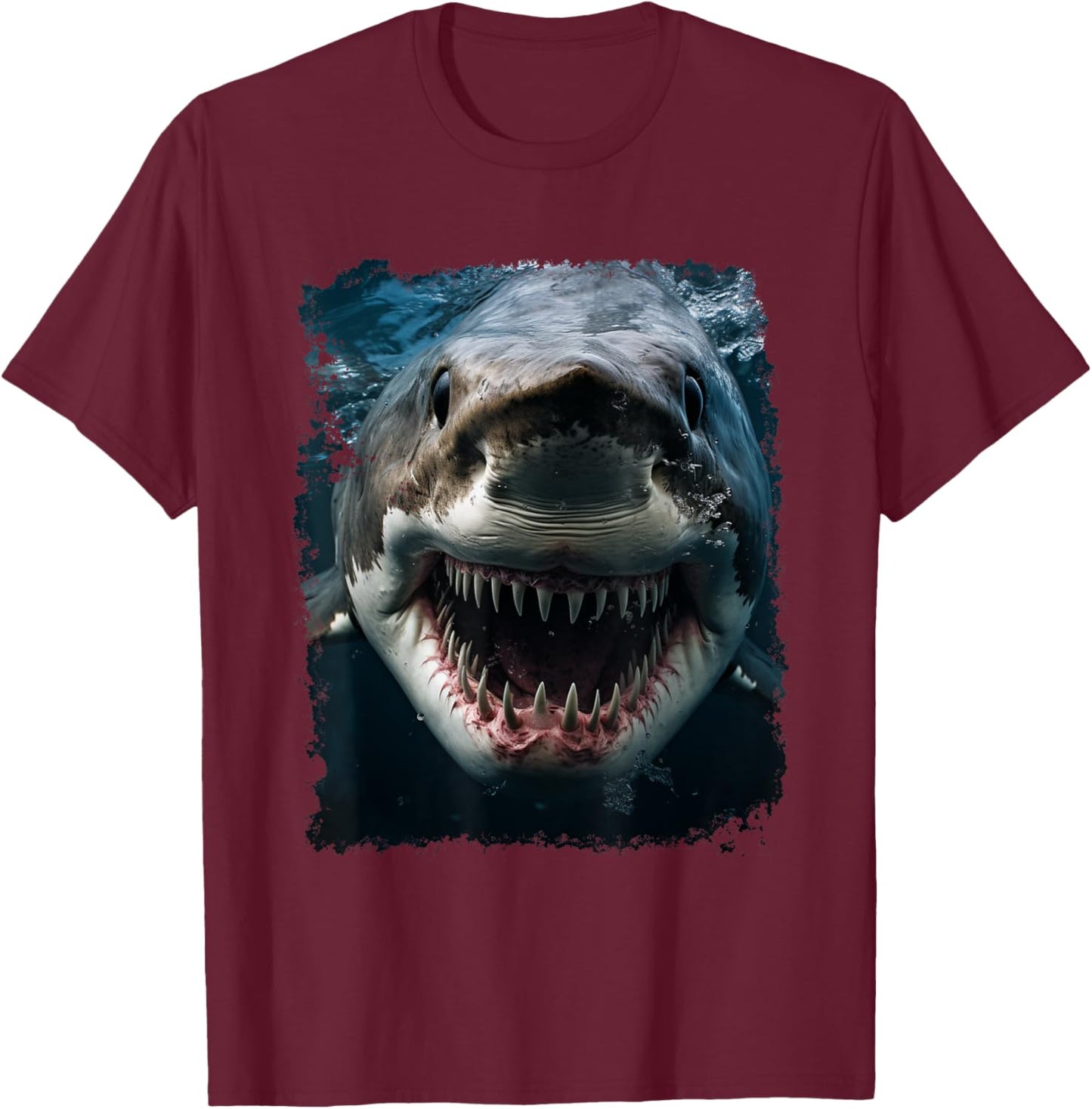 A Shark T-Shirt - T-Shirt | Maroon