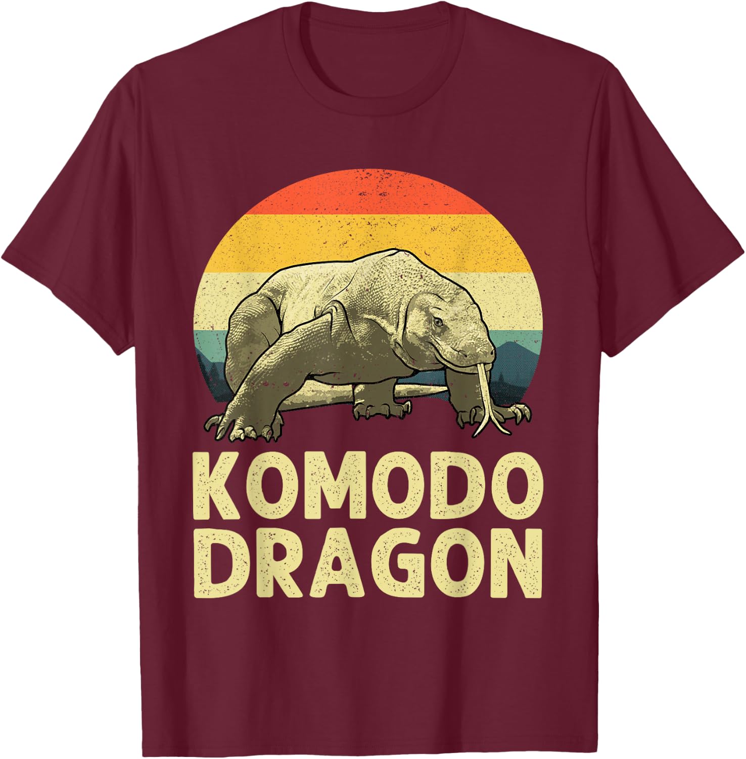 Komodo Dragon Design Women Kids Komodo Dragon Lover T-Shirt - T-Shirt | Maroon