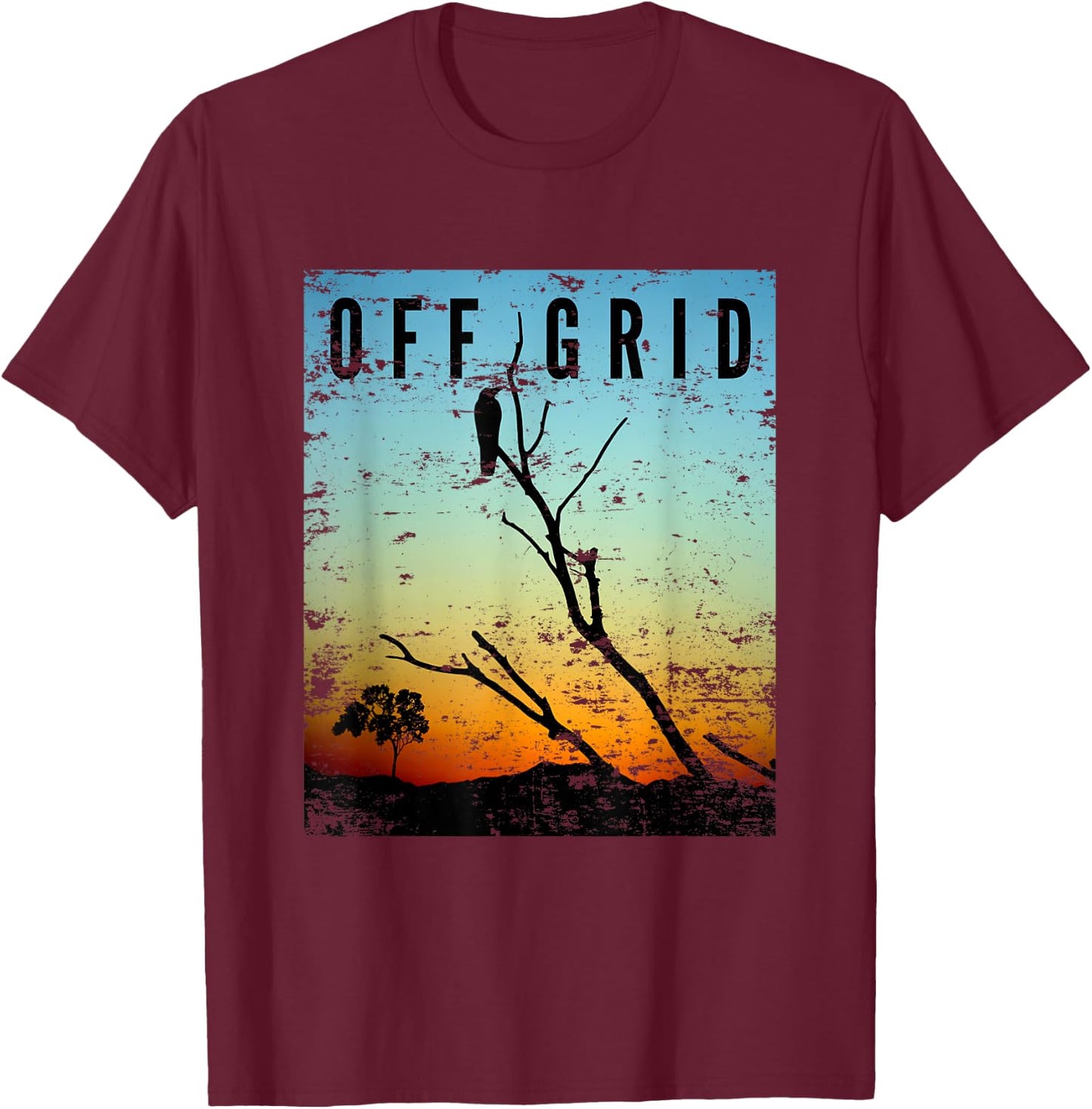 Off Grid T-Shirt - T-Shirt | Maroon