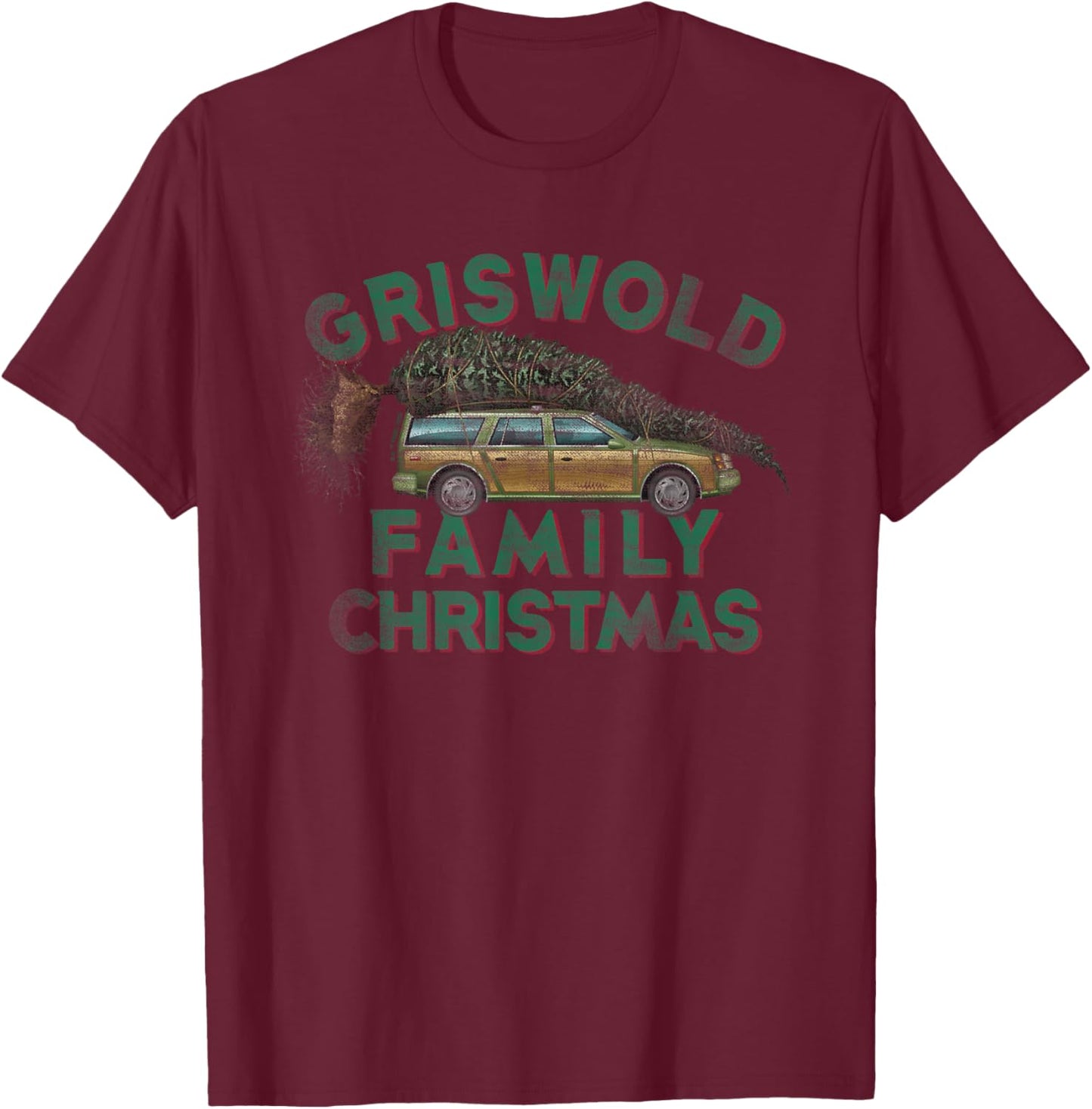 National Lampoon's Christmas Vacation - Griswold Vacation T-Shirt - T-Shirt | Maroon