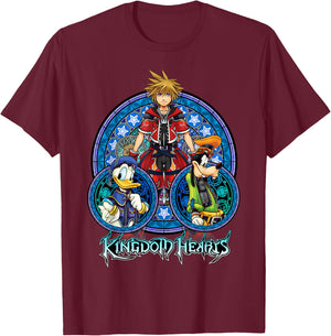 Kingdom Hearts T-Shirt - T-Shirt | Maroon