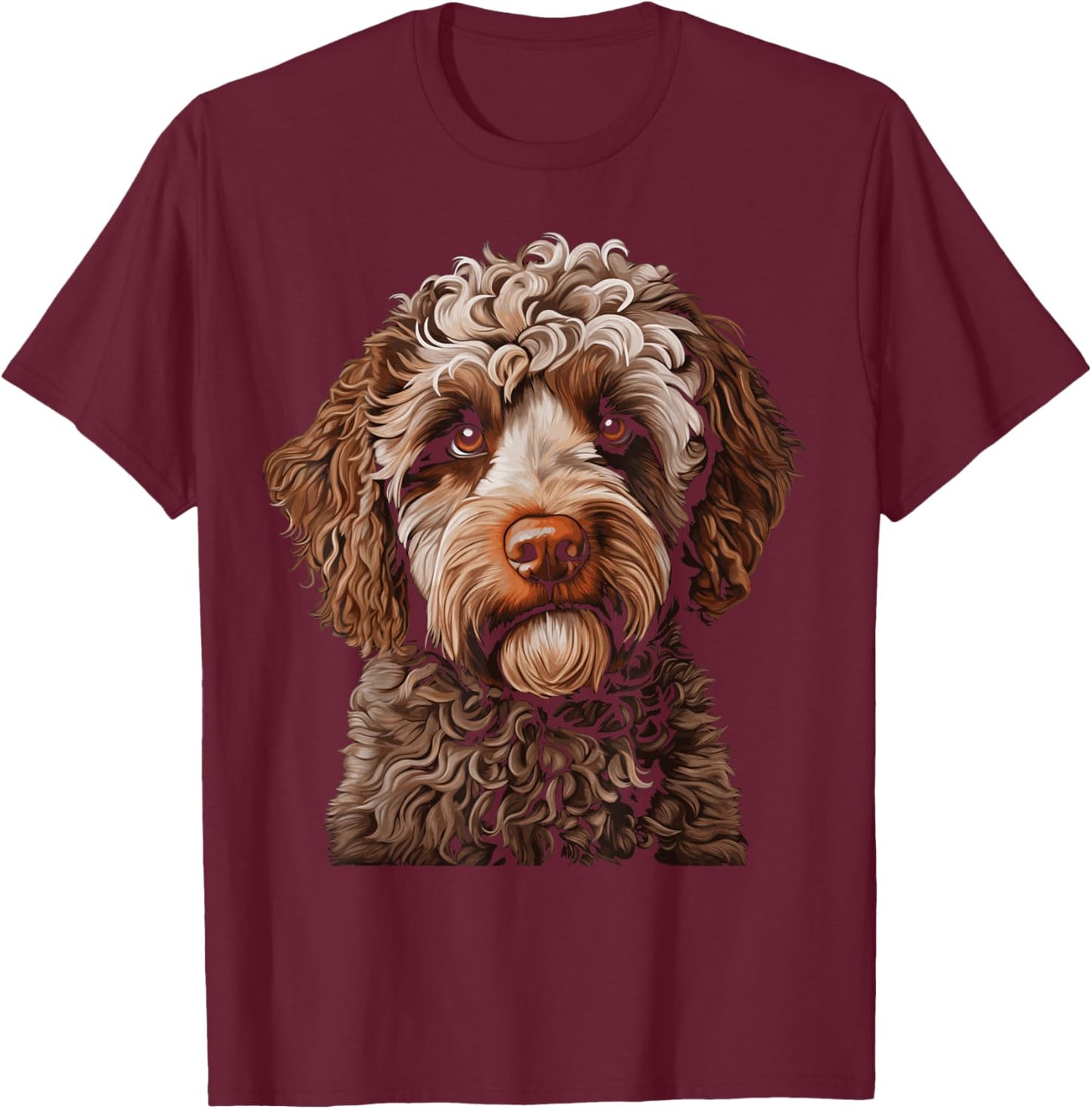 Lagotto Romagnolo Shirt Dog Mom Dad Gift Women Kids T-Shirt - T-Shirt | Maroon