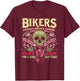 Breast Cancer Cyclist Battle Hope Motorcycle Pink T-Shirt - T-Shirt | Maroon