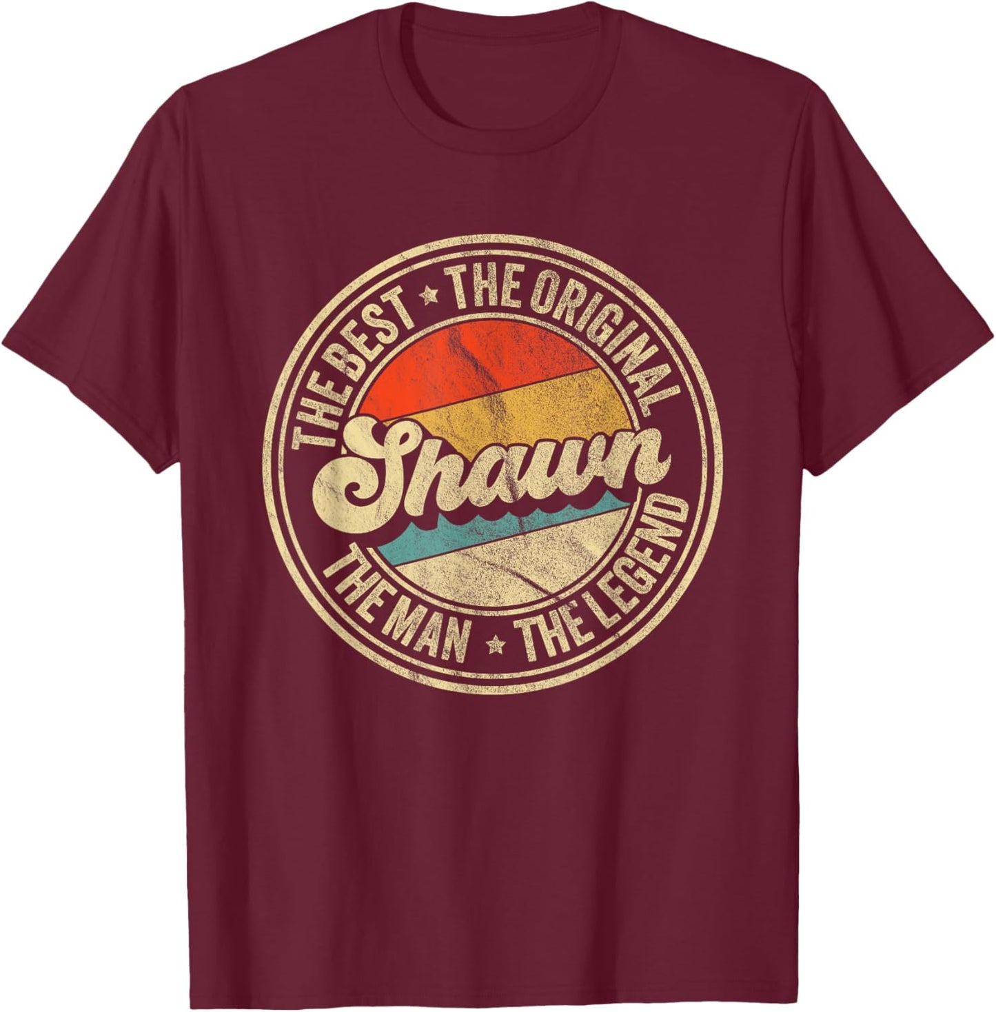 Retro Shawn Name Saying Funny Shawn T-Shirt - T-Shirt | Maroon