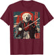 Great Pyrenees Dog Japanese Art Samurai Ukiyo-e Vintage T-Shirt - T-Shirt | Maroon