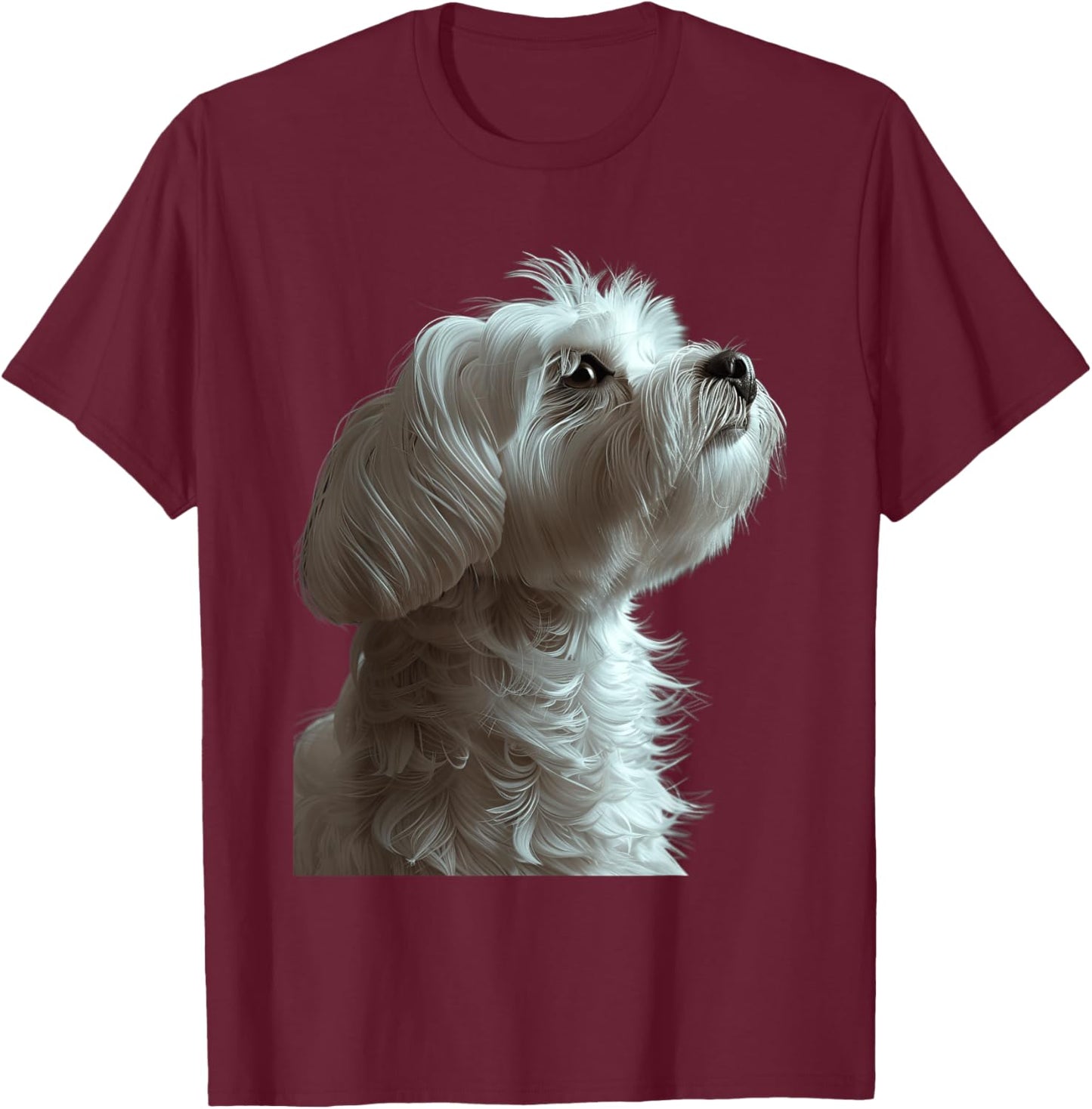 Maltese T-Shirt - T-Shirt | Maroon