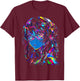 Anime Manga Graphic Colorful Artwork Anime T-Shirt - T-Shirt | Maroon