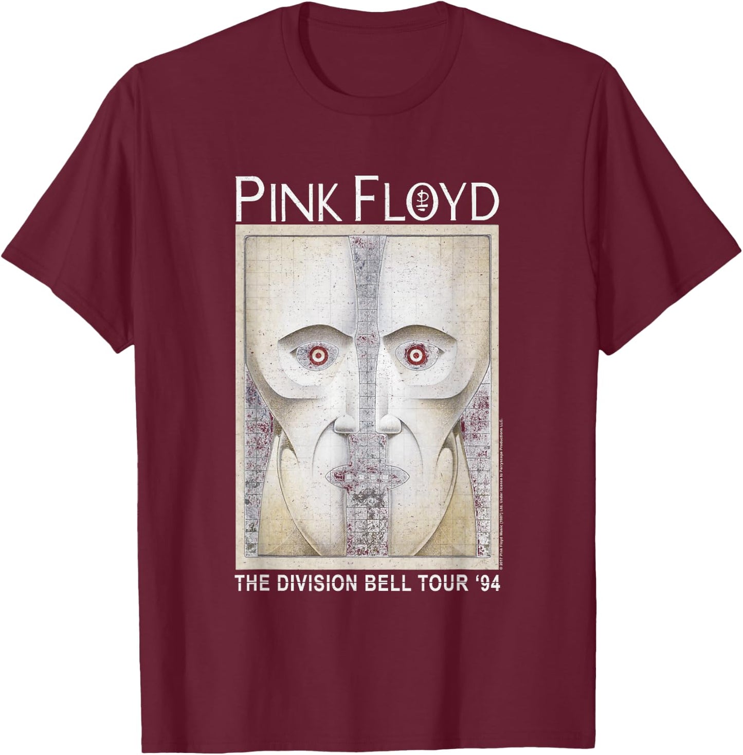 Pink Floyd the Division Bell T-Shirt - T-Shirt | Maroon
