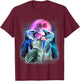 3 Harpy Eagles Howling At The Moon Funny Eagle Bird Lover T-Shirt - T-Shirt | Maroon