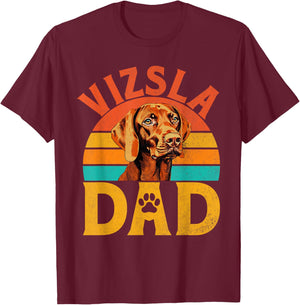 Vizsla Dad Vizsla T-Shirt - T-Shirt | Maroon