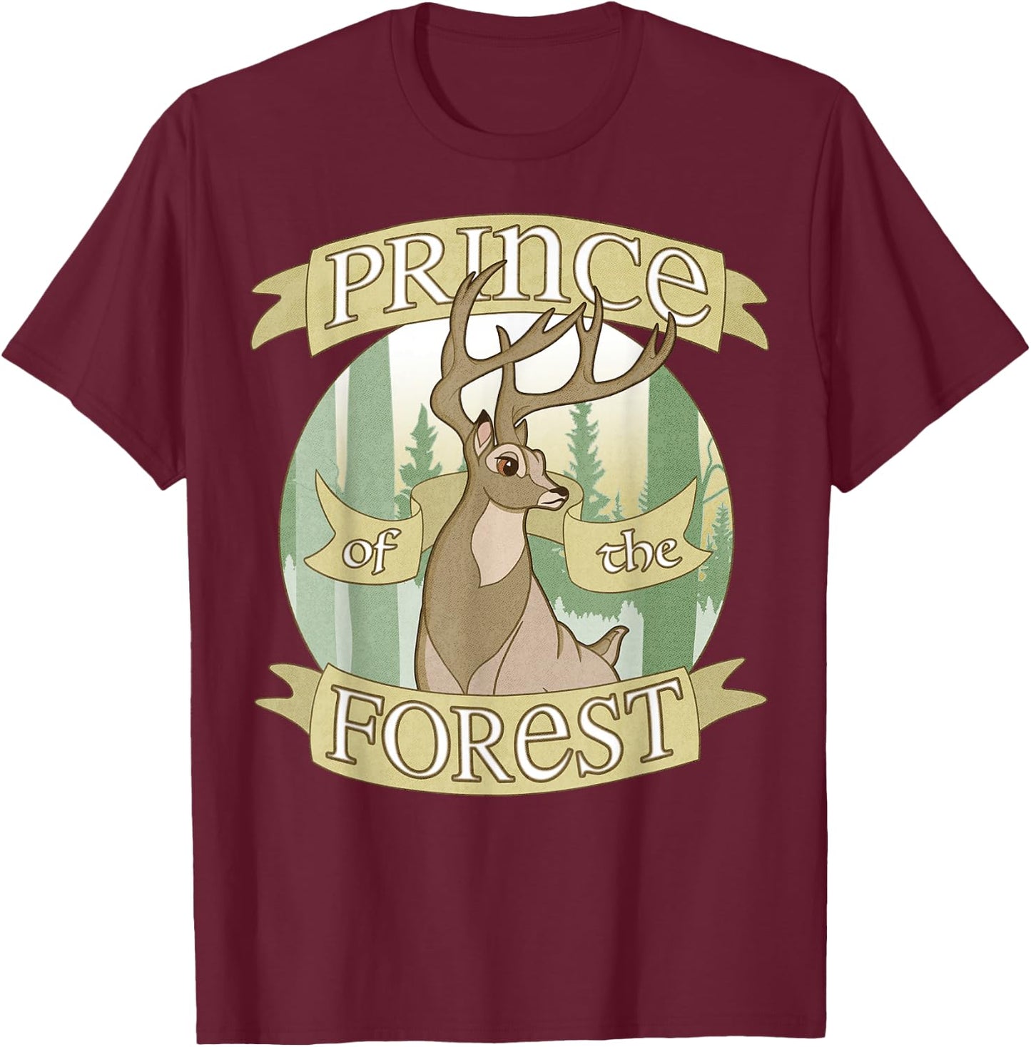 Disney Bambi Prince of The Forest T-Shirt - T-Shirt | Maroon