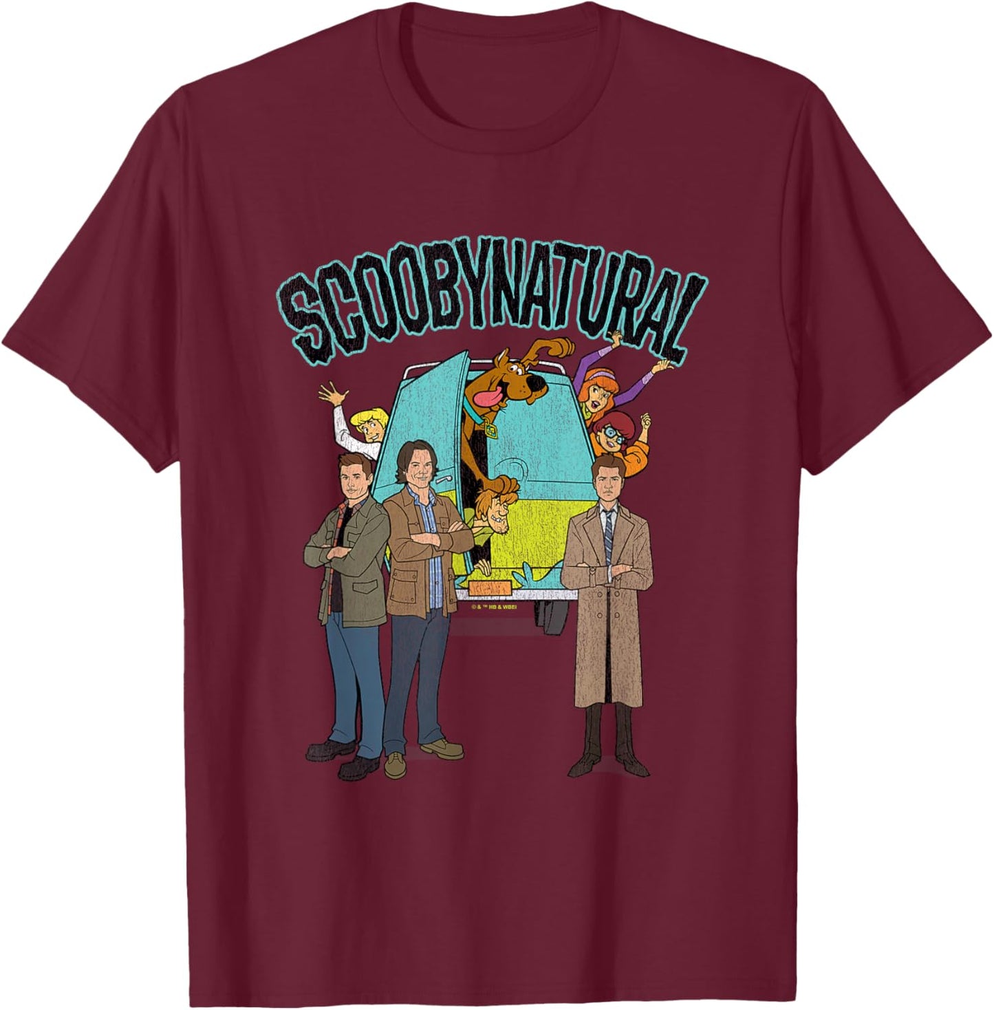 Scooby-Doo Scoobynatural Supernatural Mystery Ride T-Shirt - T-Shirt | Maroon