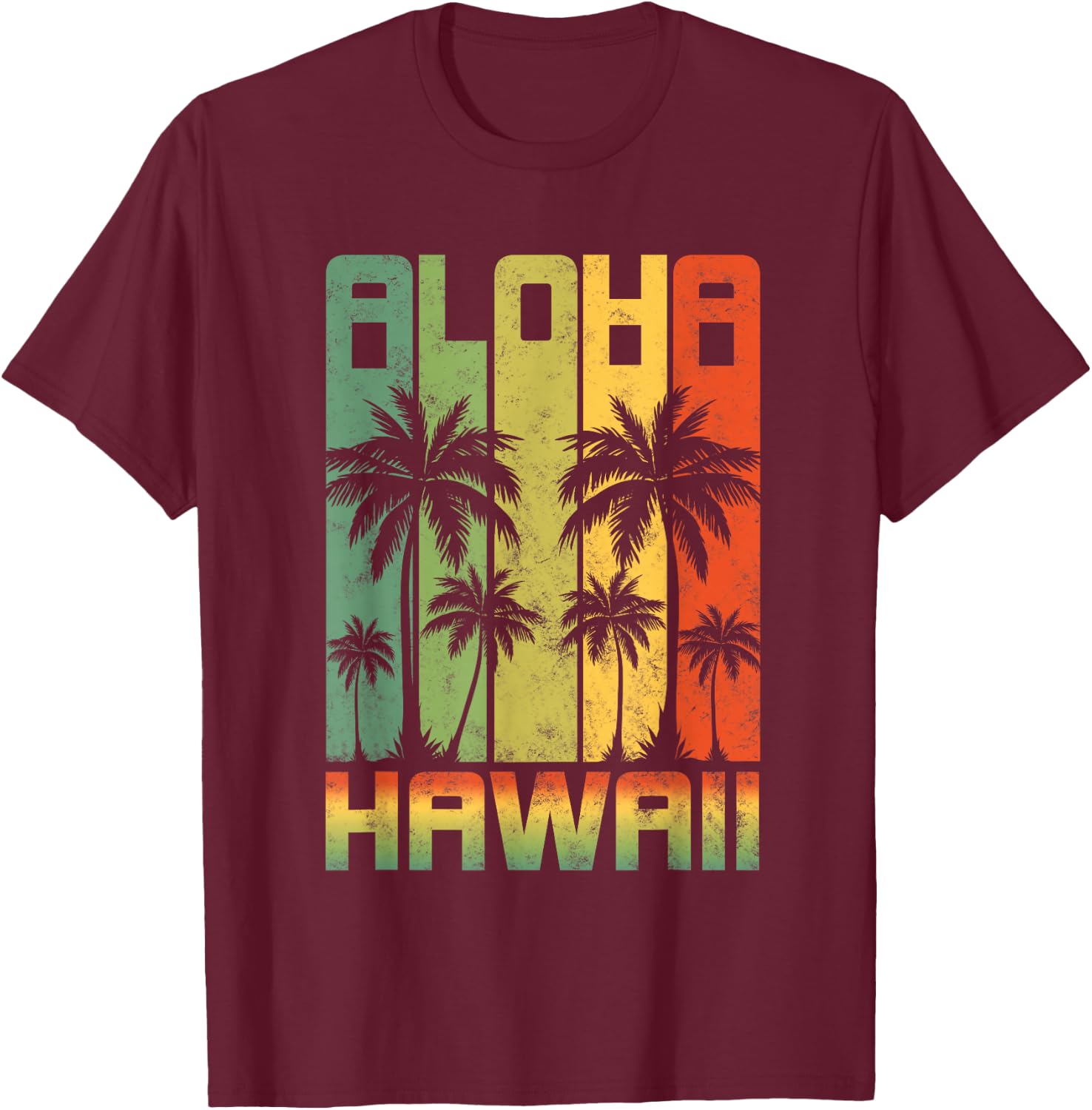 AlOHA Hawaii from the island! Feel the Aloha Spirit T-Shirt - T-Shirt | Maroon
