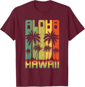 AlOHA Hawaii from the island! Feel the Aloha Spirit T-Shirt - T-Shirt | Maroon