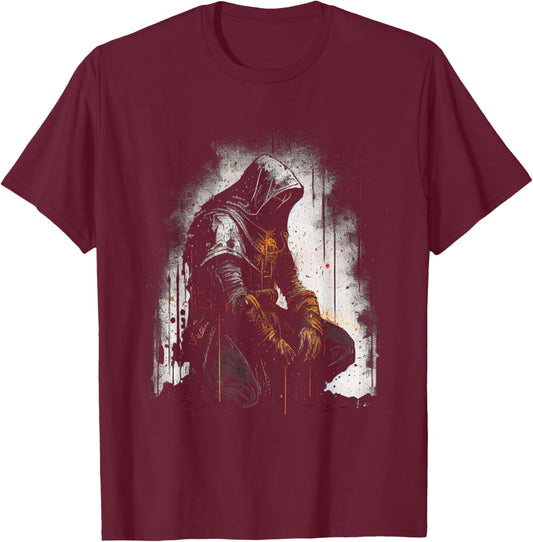 Knight Templar Christian Warrior Of God Crusader Gift T-Shirt - T-Shirt | Maroon