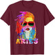 Aries Girl Loc'd Hair Art Zodiac Birthday Black Woman T-Shirt - T-Shirt | Maroon