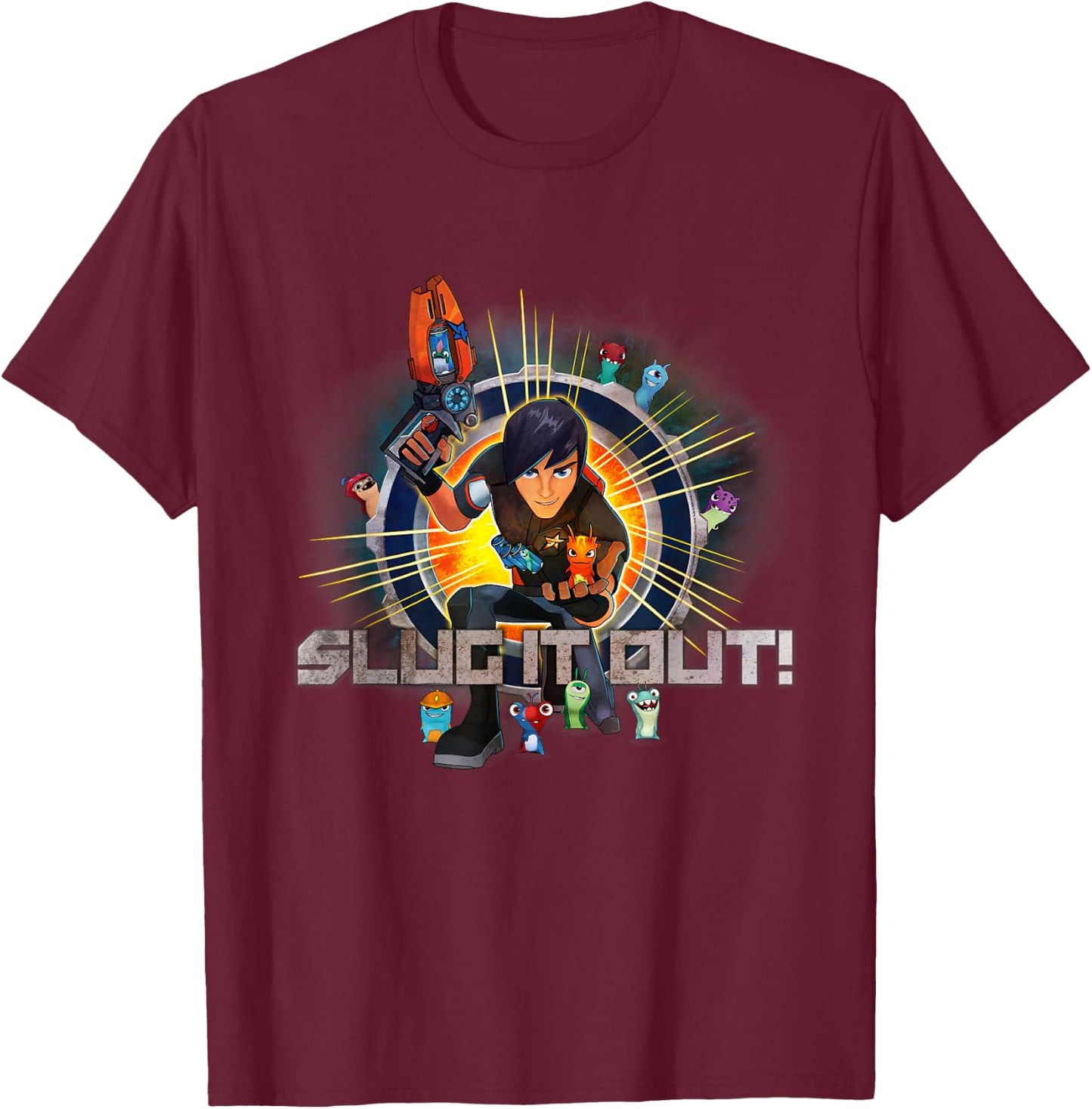 Slugterra - Slug It Out! T-Shirt - T-Shirt | Maroon