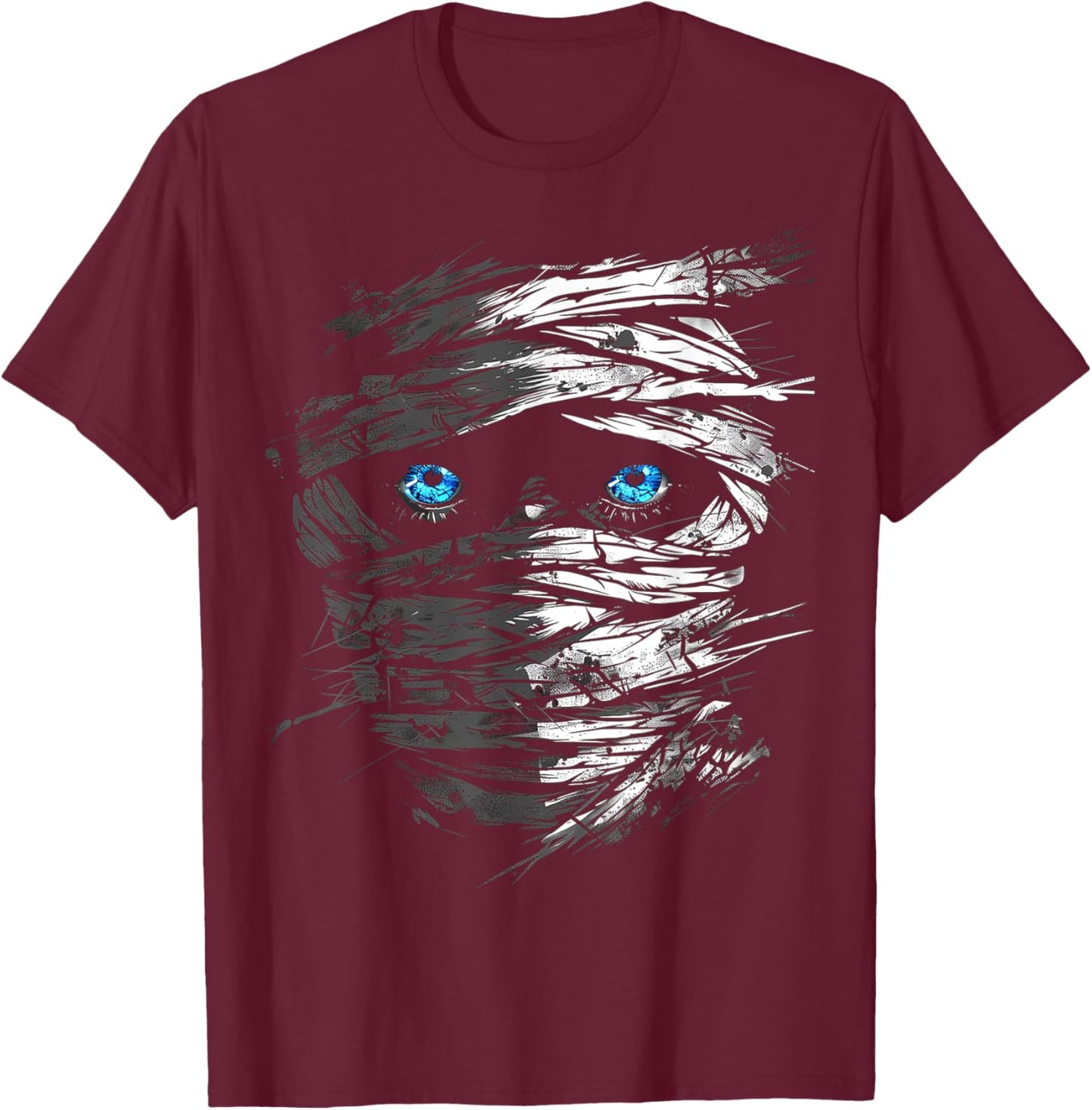 Mummy Costume Halloween Spooky Art Mummy T-Shirt - T-Shirt | Maroon