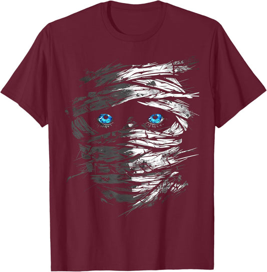 Mummy Costume Halloween Spooky Art Mummy T-Shirt - T-Shirt | Maroon