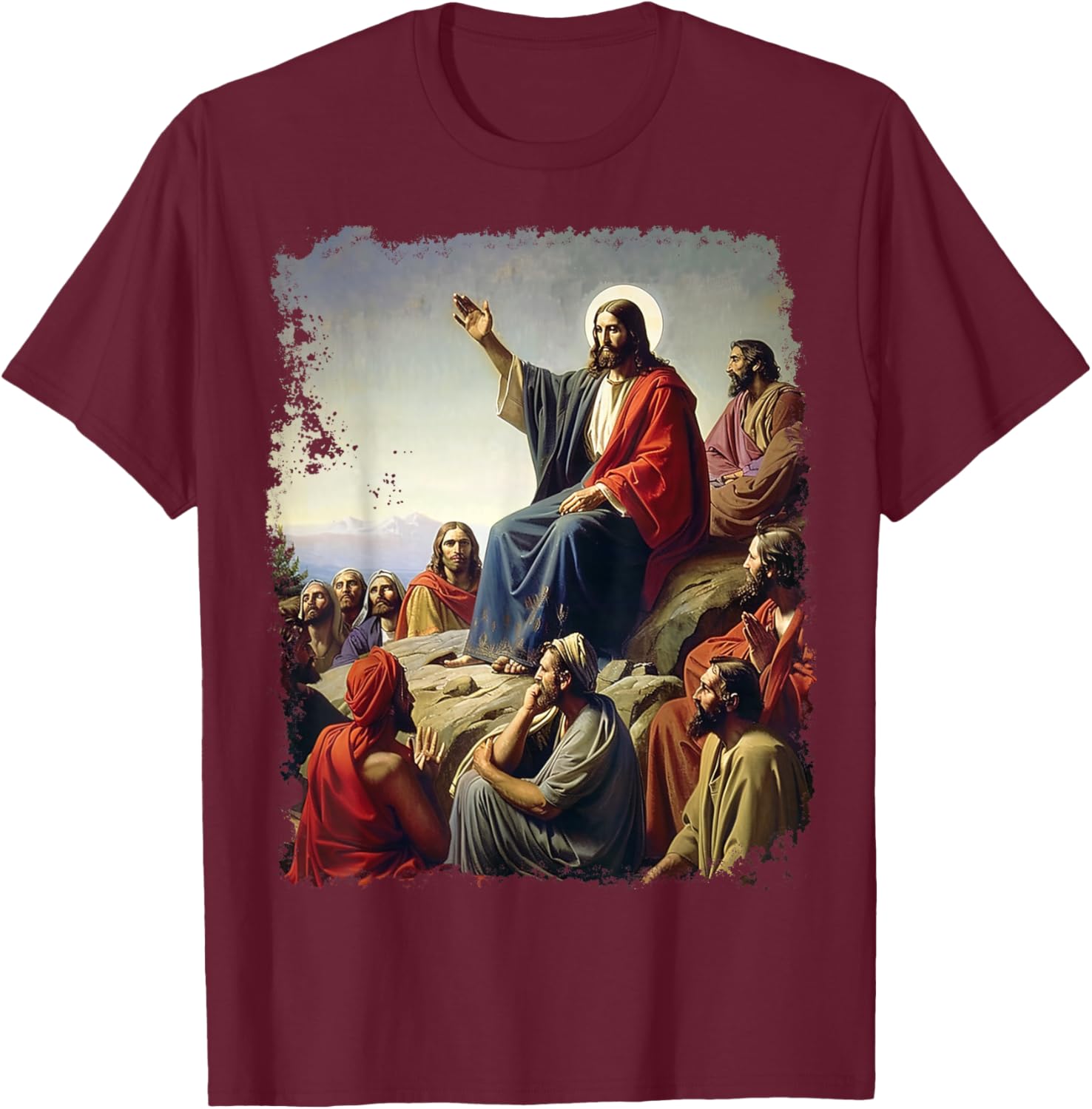 Apostel Jünger Jesus Christus Kunst T-Shirt - T-Shirt | Maroon