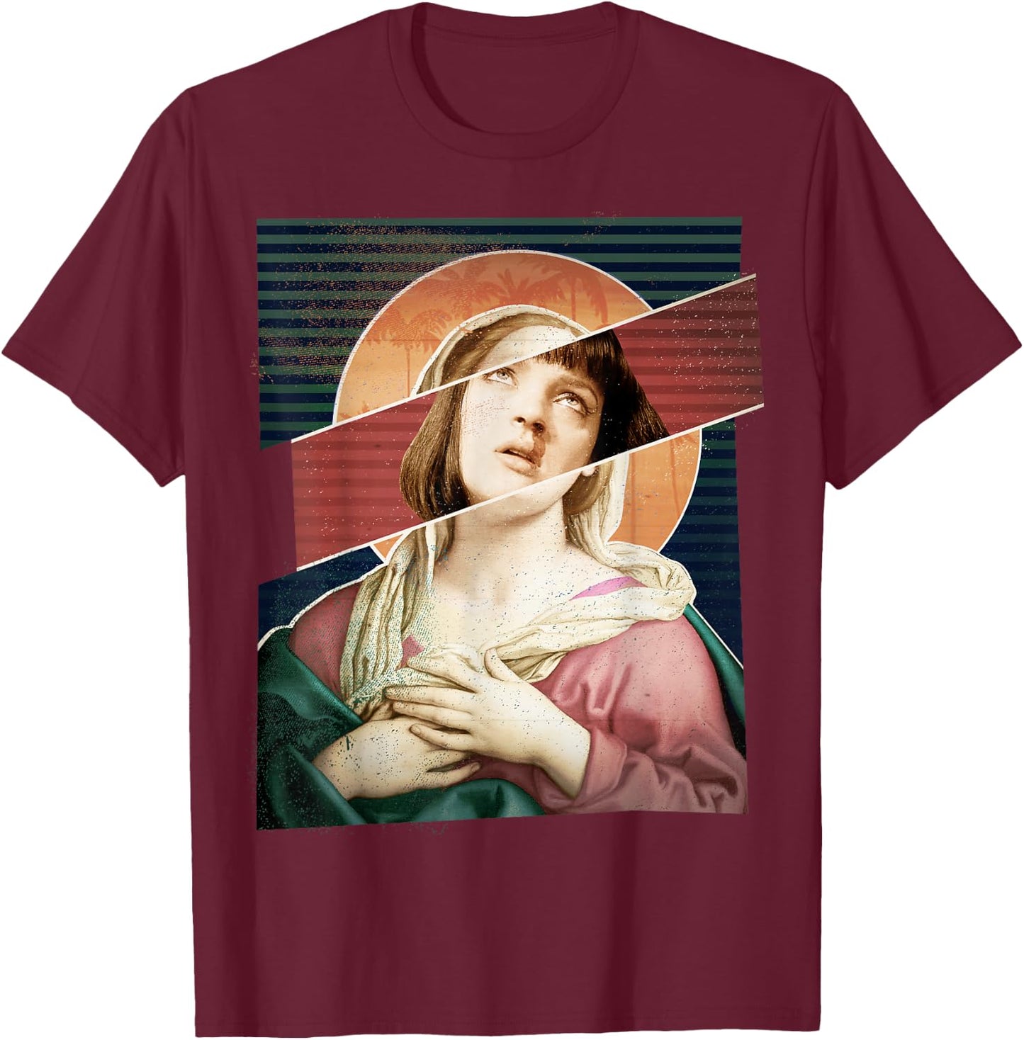 Virgin Mia Wallace Nose Bleed Overdose Icon Gift T-Shirt - T-Shirt | Maroon