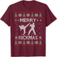 Merry Kickmas Taekwondo Christmas Ugly Sweater Xmas Funny T-Shirt - T-Shirt | Maroon