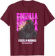 Godzilla X Kong: The New Empire Movie Godzilla Repeating T-Shirt - T-Shirt | Maroon