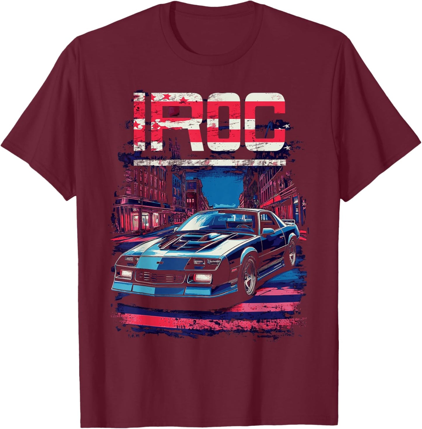 1980's IROC, IROC-Z Muscle Car American Muscle Retro classic T-Shirt - T-Shirt | Maroon