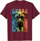 Der lustige Boerboel Boss Mama Papa Hundeliebhaber T-Shirt - T-Shirt | Maroon
