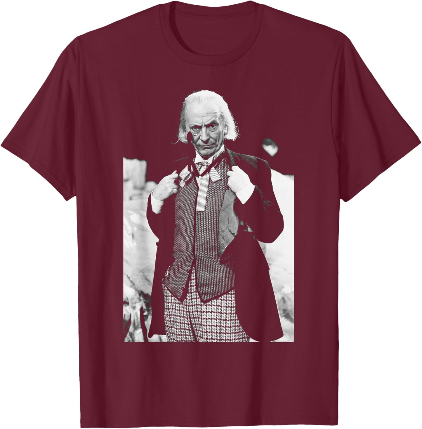First Doctor Who Actor William Hartnell 1965 T-Shirt - T-Shirt | Maroon