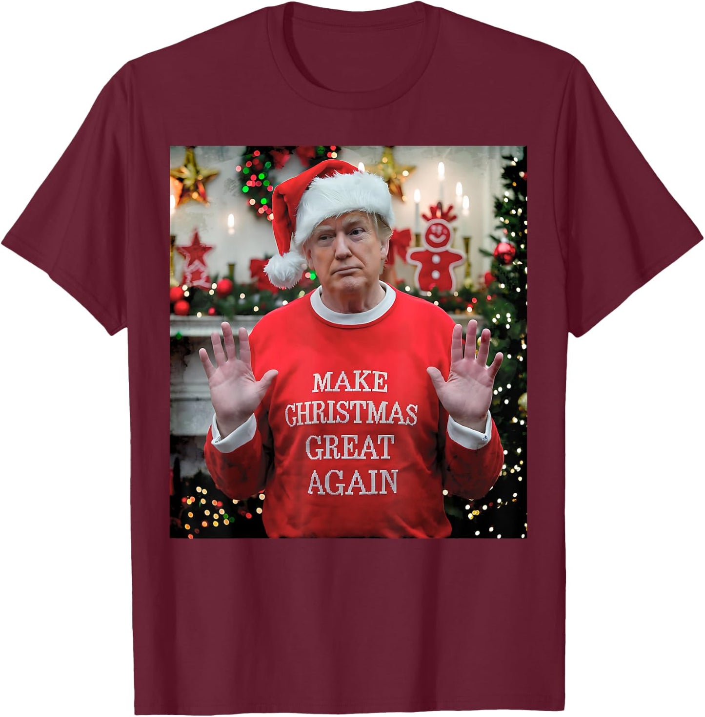 Make Christmas Great Again T-Shirt - T-Shirt | Maroon