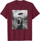 Labrador UFO Meme - Funny Labrador Selfie with UFO T-Shirt - T-Shirt | Maroon