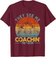 Funny Scholastic Wrestling Coach Folkstyle Wrestling Retro T-Shirt - T-Shirt | Maroon