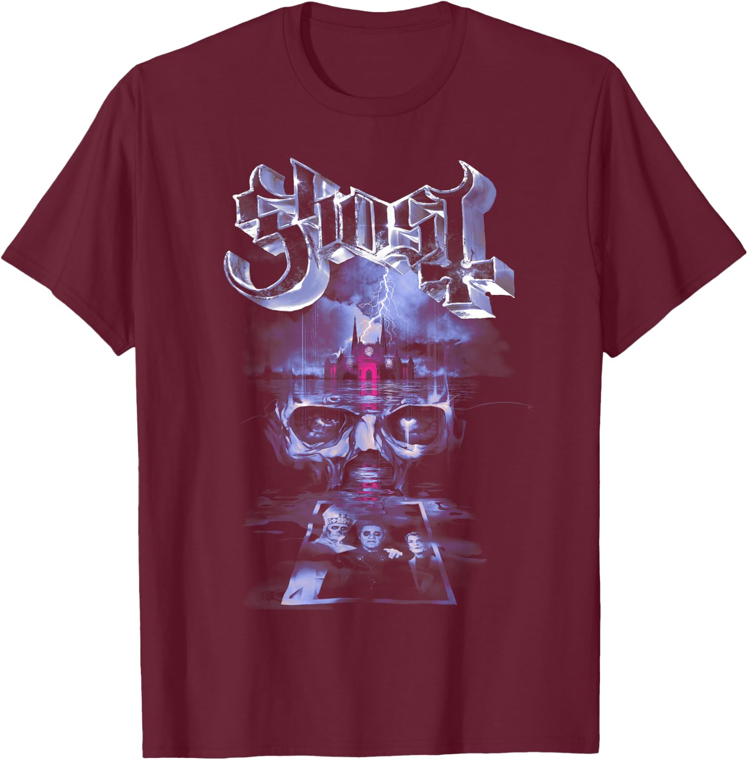Ghost – Emeritus Legacy Dark Grey T-Shirt - T-Shirt | Maroon