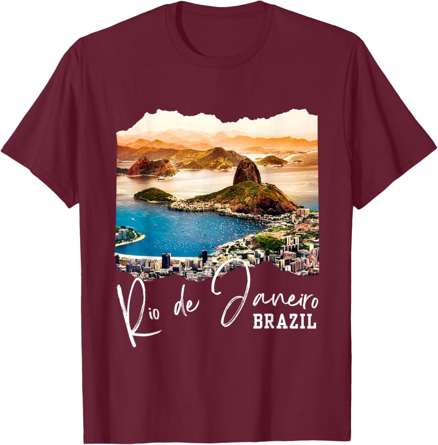 Rio de Janeiro Souvenir / Rio de Janeiro T-Shirt - T-Shirt | Maroon