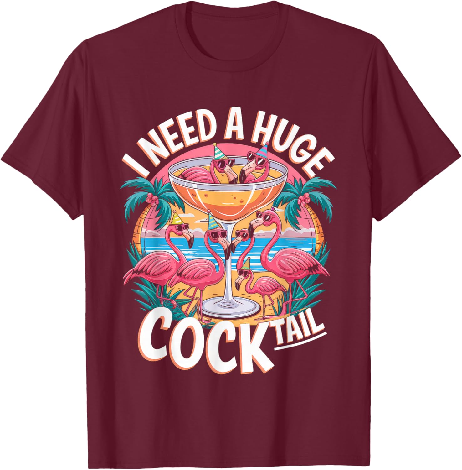 Partykostüm Für Mädelsabend Trinken Saufen Cocktail T-Shirt - T-Shirt | Maroon