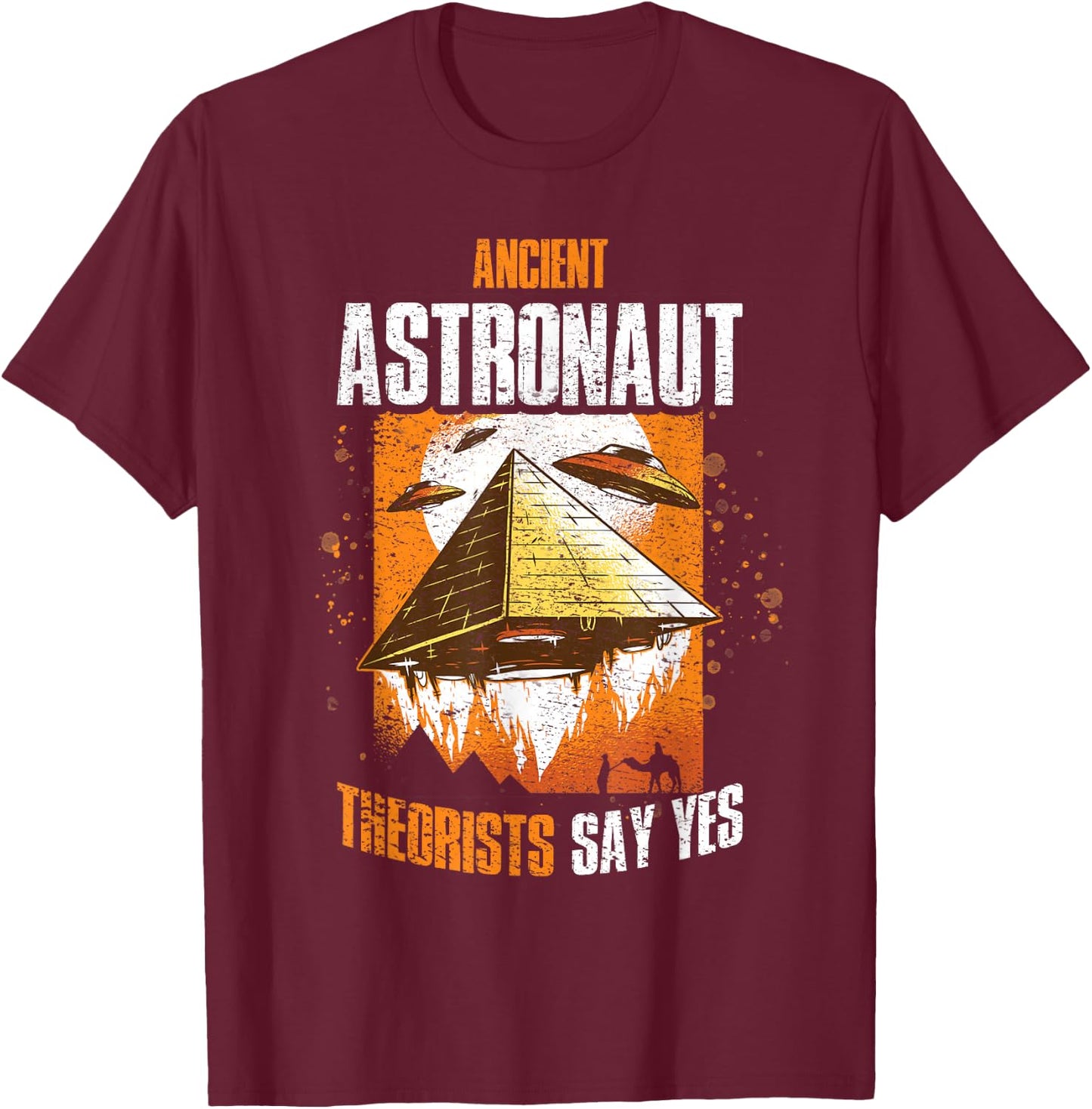 Ancient Alien Theorist T-Shirt - T-Shirt | Maroon