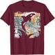 Tropical Nature Pattern Exotic Summer Vacation Whale Orca T-Shirt - T-Shirt | Maroon