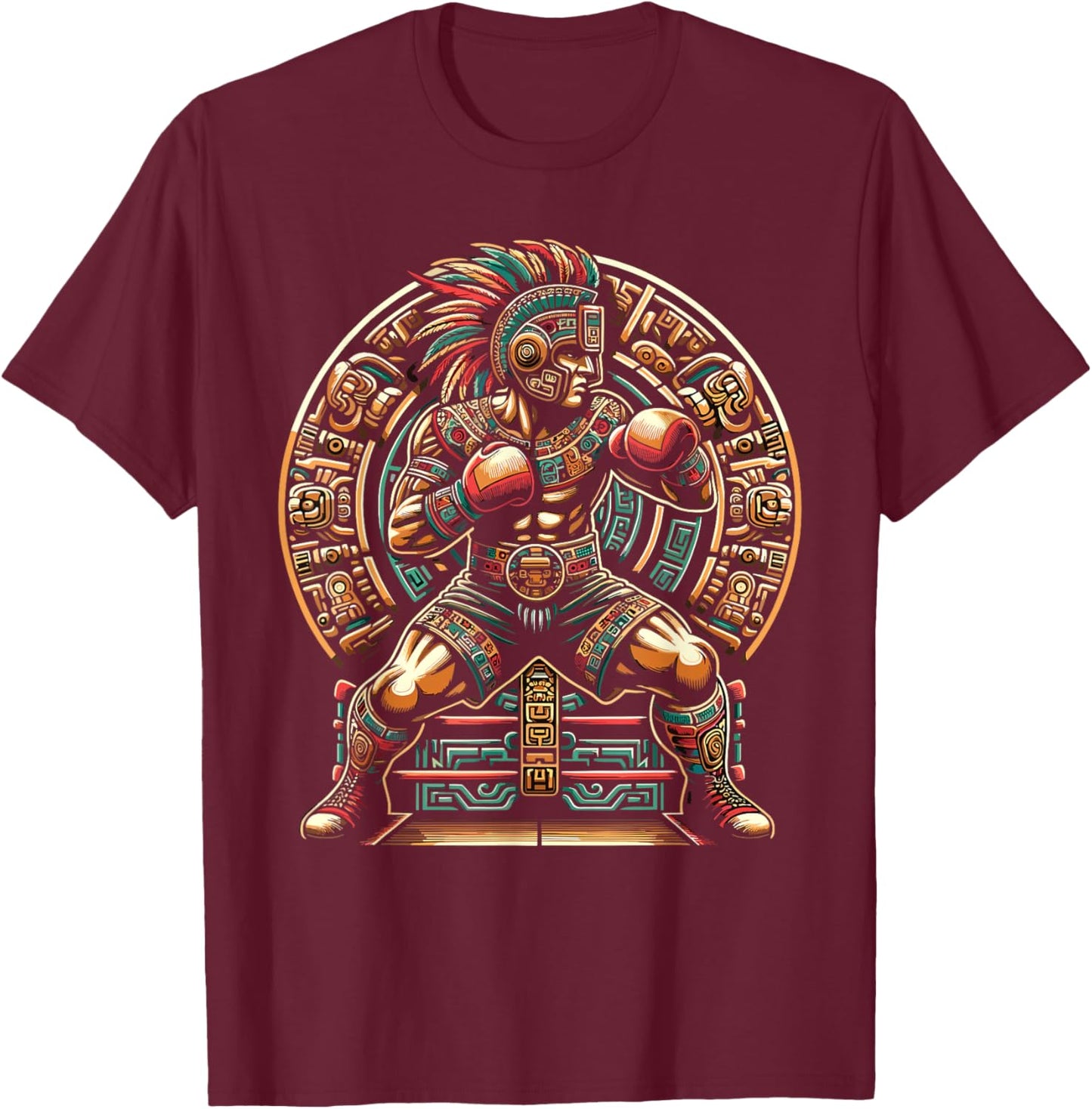 Boxing Mexico T-Shirt - T-Shirt | Maroon